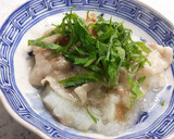 たたき山芋と豚のホクホク梅肉蒸し作り方4写真