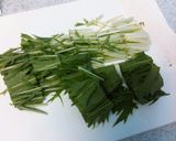美容食♡水菜のクルミ醤油サラダ作り方1写真