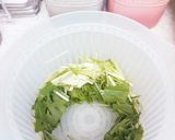 美容食♡水菜のクルミ醤油サラダ作り方2写真