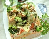 ちくわ×ブロの塩昆布ゆかりトースト作り方5写真