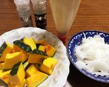 玉ねぎシャキシャキかぼちゃサラダ作り方1写真