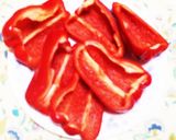 簡単弁当赤ピーマンの醤油炒め作り方1写真