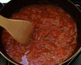 キャンプxなすとベーコンのトマトパスタ作り方5写真