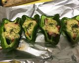 ピーマンの カニカマチーズ作り方4写真