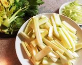 セロリじゃがいものブレイズ: vegan作り方1写真