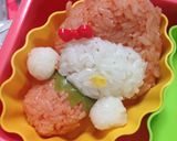 キャラ弁 いちごキティー作り方4写真