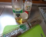 最速のレンジで叩き酢ゴボウ作り方1写真