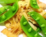 簡単!筍とスナップえんどうマーガリン醤油作り方3写真