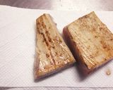 マグロのステーキ、バター正油ソースがけ作り方3写真