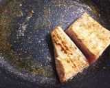マグロのステーキ、バター正油ソースがけ作り方6写真