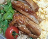 ☆３色丼鶏の照り焼きのせ☆お弁当0420作り方7写真