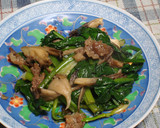 豚肉とほうれん草と舞茸のオイスター炒め♪作り方7写真