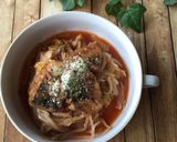 節約＊さばともやしの甘酢あん粉チーズかけ作り方7写真