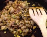 簡単しっかり味☆豚肉と高菜のパラパラ炒飯作り方3写真