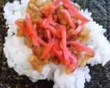 おにぎらず　天かすおかか＆紅生姜作り方4写真