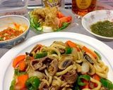簡単！ラーメンスープで焼肉うどん！作り方11写真
