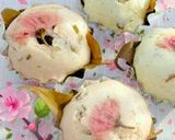 ひな祭りに♪春らしい桜蒸しパン★餡入り作り方5写真
