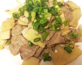 2種!!タケノコと豚肉バター炒め＋餅もち作り方3写真