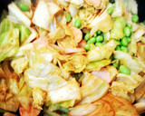 春野菜とふわふわ卵noマヨカレー炒め作り方4写真