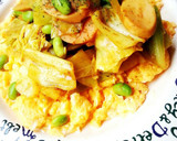春野菜とふわふわ卵noマヨカレー炒め作り方6写真
