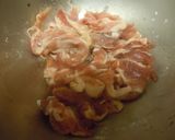 たけのこと豚肉ののピリ辛炒め作り方1写真
