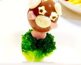 金髪女の子のキャラ弁当作り方2写真