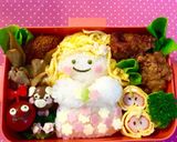 金髪女の子のキャラ弁当作り方3写真