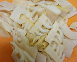 筍と豚肉の甘辛炒め煮★ゴマ油風味作り方1写真