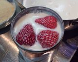 イチゴココナッツミルクプリン作り方3写真