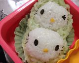 キャラ弁 枝豆キティー作り方5写真