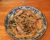 鶏肉ともやしの大葉梅炒め作り方5写真