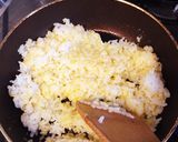 お一人様ランチ♡キムチとしそのチャーハン作り方2写真