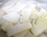 Wの食感☯たけのこ薄煮☯筍あおさ餡かけ作り方2写真