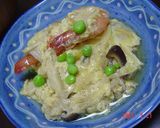 きのこたっぷり♡えびたま煮(丼)作り方7写真