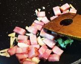 茄子とズッキーニのベーコントマトパスタ。作り方2写真