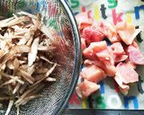 ごはん進む！鶏ごぼうの柳川風作り方1写真