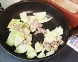 ♪ 春キャベツと豚肉のパスタ ♪作り方6写真