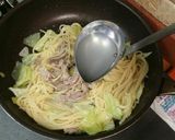 ♪ 春キャベツと豚肉のパスタ ♪作り方7写真