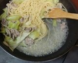♪ 春キャベツと豚肉のパスタ ♪作り方8写真