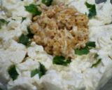 居酒屋風★簡単豆腐サラダ♪納豆・しそ入り作り方3写真