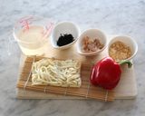 離乳食に♪ひじきときなこのうどん作り方1写真