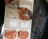 簡単!製氷器でシュウマイを包む✩作り方2写真