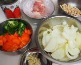 鶏肉と大豆のトマト煮込み♪作り方1写真