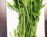 鶏もも肉と水菜のマヨポン炒め作り方1写真