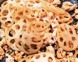 れんこんと鶏ひき肉のきんぴら☆作り方5写真