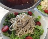 マスタードマヨの豚しゃぶうどん作り方5写真