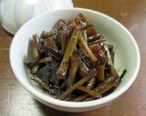 きゃらぶき(ふき・梅干し・昆布の佃煮）作り方4写真