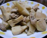 旬たけのこと塩麹鳥もも肉の煮込み作り方6写真