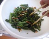 レンジで簡単！！春菊と桜えびのお浸し作り方3写真