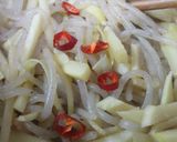 タケノコとしらたきのキンピラ作り方3写真